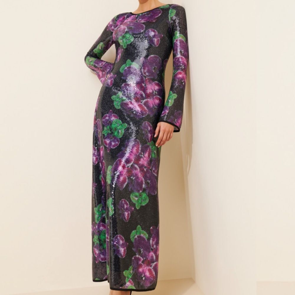 The Wolf Gang Lenee Sequin Long Sleeve Maxi Dress
Y2